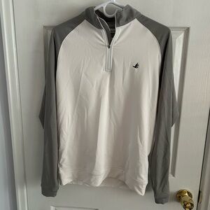Two-Tone Quarter-Zip Pullover